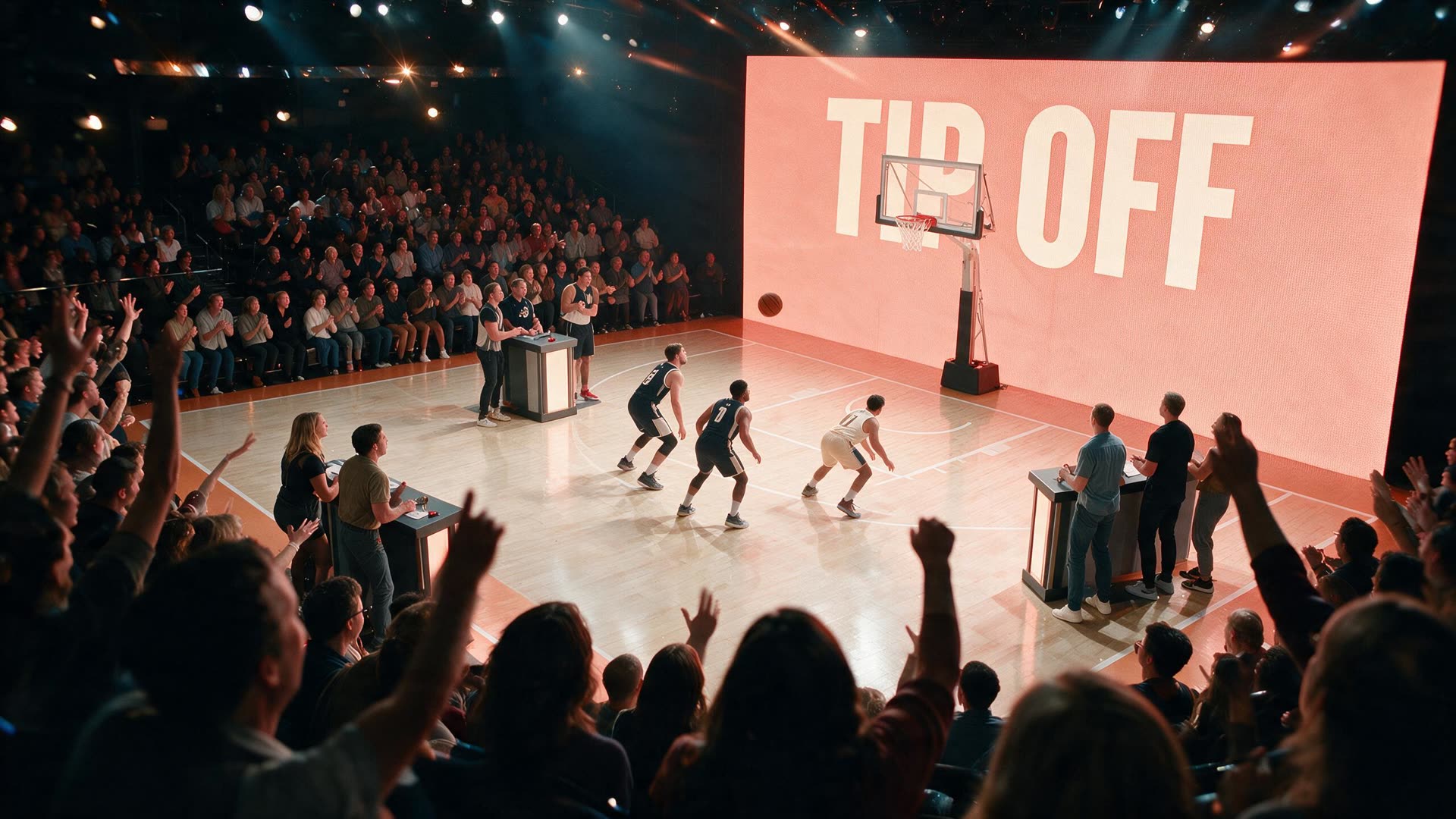 Chapter three: the tip-off, with the studio audience behind
